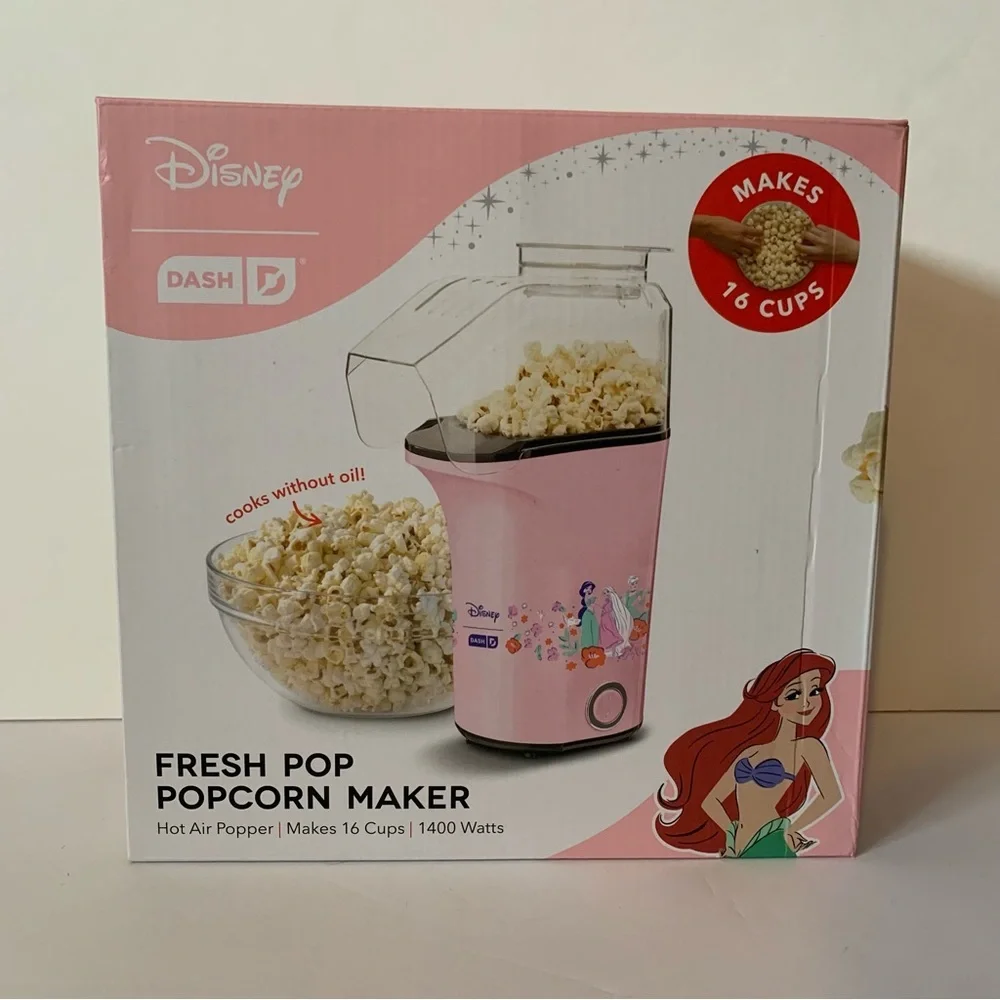 NIB. Disney Dash Princess Pink Popcorn Popper